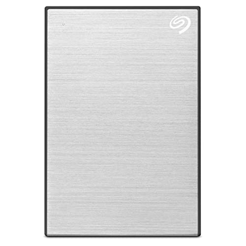 Image of Seagate Backup Plus Slim USB 3.0 for Windows and Mac, 3 yr Data Recovery Services, Portable Hard Drive 2 TB External HDD, 6 Month Mylio Create and Dropbox Plan - Silver (STHN2000401)