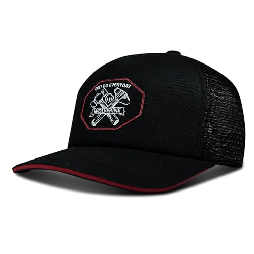 Image of Wolverine Trucker Hat | Mesh Back | Snapback | Adjustable | Rugged | Durable | Workwear