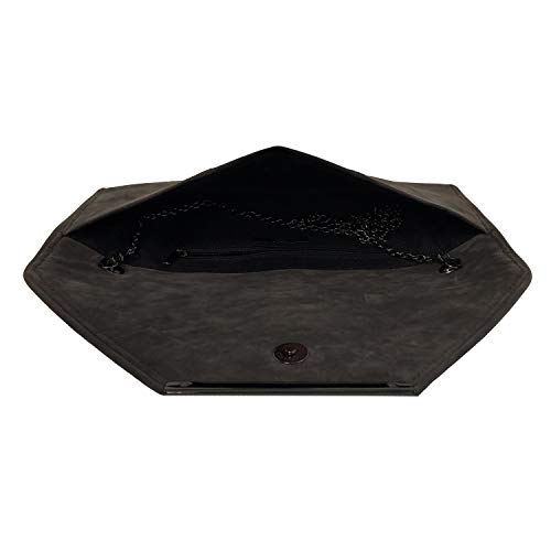 Image of JNB Faux Microsuede Envelope Clutch