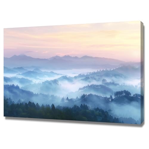 Image de paysage sur toile intissée pour habiller un mur vide : poster encadré 40x60
