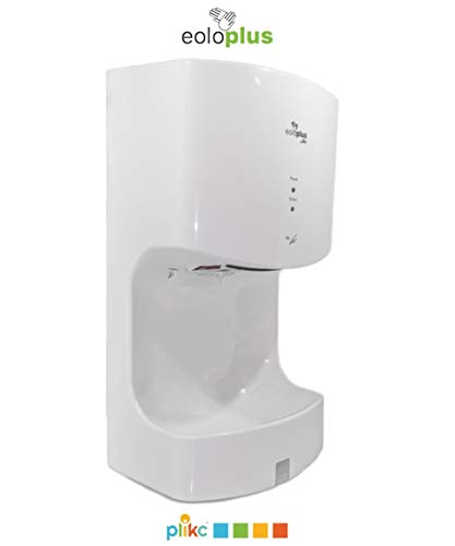 plikc EOLO PLUS - Asciugamani elettrico a lama d'aria con fotocellula e vaschetta salva goccia