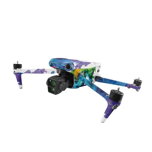 Image of MightySkins Skin Compatible with DJI Air 3 - Aqua Paint | Protective, Durable, and Unique Vinyl Decal wrap Cover | Easy to Apply, Remove, and Change Styles