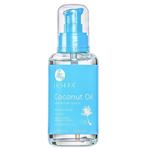 Luseta Hair Oil Hair Repair Serum Coconut Argan Marula Oil Sulfate Free Paraben Free (Coconut Oil)