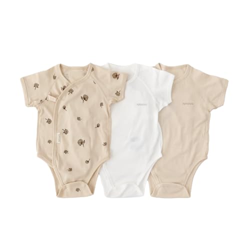 [PUPPAPUPO] プッパプーポ 肌着 ロンパース 3枚組 ボディスーツ 01コットン 70～80cm