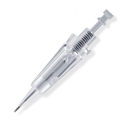 Permanent Makeup Machine Microshading Supplies, with 2 Batteries 20pcs 1RL, Lip Eyebrow Tattoo Ombre Powder Brows Microblading Machine supplies (1R Needles 10pcs)