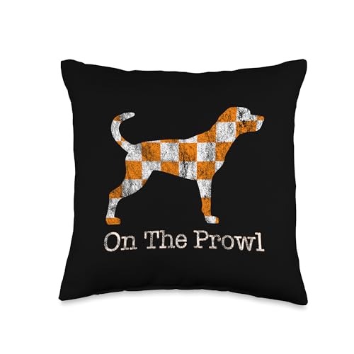 Tennessee Hound On The Prowl Vol Dog Knoxville Fan Game Gift Throw Pillow