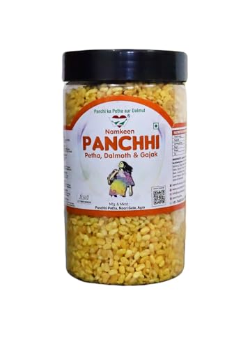 Image of Panchi Moong Dal Namkeen (350gm Pack of 1) Agra Special Crunchy Indian Snack Spicy Tangy and Tasty Made with Premium Ingredients Perfect for Tea Time and Snacking