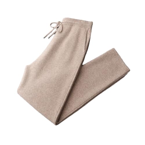 Pantalon en laine mérinos homme automne hiver : tricot épais de style crayon