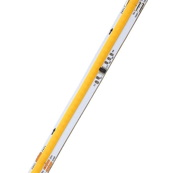 Silumen Ruban LED COB 5M Effet Dynamique 360LED/m 24V IP65 + Télécommande et Transformateur - Blanc Chaud 2300K - 3500K
