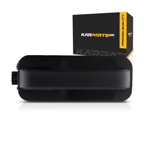 Manija exterior de puerta delantera para Ford F-150 2015-2020 lado del pasajero | Negro texturizado | Bloqueo eléctrico | Repuesto para FO1521133 | FL3Z1522404AH | FL3Z1522404AJ