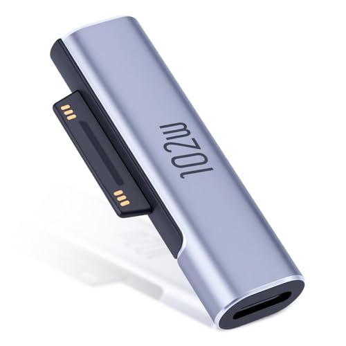 USB C zu Surface Adapter 15V 3A Typ C Buchse zu Surface Male Kompatibel mit Microsoft Surface Pro 7/6/5/4/3, Surface Laptop 3/2/1, Surface Go, Surface Book 1
