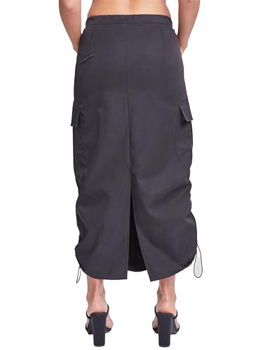 YMI Jeans Women's Midi Cargo Parachute Skirt3