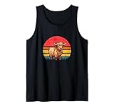 Photo Gallery highland cow tramonto retro vintage design mamma papà bambini canotta Photo Gallery highland cow tramonto retro vintage design mamma papà bambini canotta