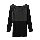 [グンゼ] インナーシャツ ホットマジック 集中保温シームレス 8分袖 MH9446P レディース Newブラック M