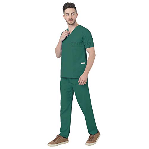 Image of Cambia Scrub Suits for Doctors Men /OT Dress Unisex (XS, Bottle Green)