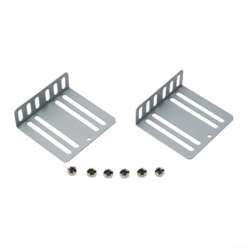 Soportes de metal y tornillos 2 DIN Kit de instalación de radio de coche con soporte para reproductor de DVD MP5 CD Soporte para instalación de audio de coche 2DIN