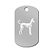 Ibizan Engraved Keychain/GI Tag Mister Petlife v2 Hound Silver