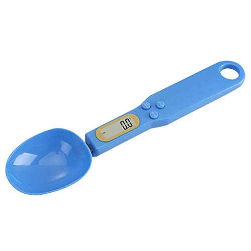 Preisvergleich Produktbild Centitenk Küchen-Digital-Löffelwaage, 0,1g Hochpräzise elektrische Messwaage für Flüssig- / Schüttgut-Tee-Mehl Kitchen Spoon Weight usw, blau