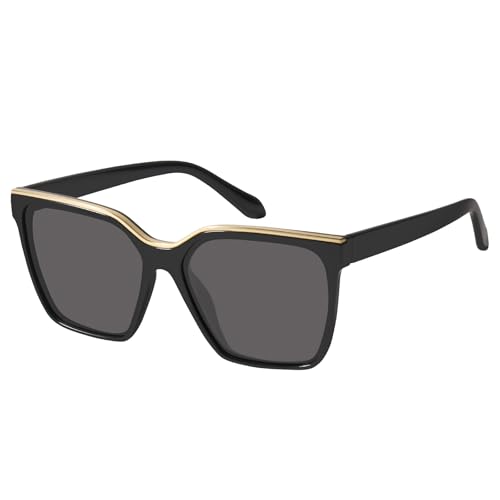 mosanana Square Trendy Polarized Oversized Sunglasses for Women Men 2025 UV400 MS52367