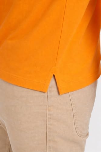 Image of Men's Solid Polo T-Shirt | Short Sleeve | Regular Fit | Soft Breathable Fabric | Casual & Smart Wear | Button Placket Collar Top |
