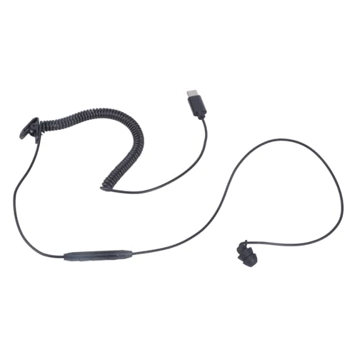 Xuanxi Einseitiger Kopfhörer, digitaler Chip, verbessertes USB-Typ-C-Kabel, klare Kommunikationskopfhörer, einseitiger Kopfhörer für Smartphone, Tablet, Laptop