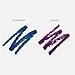 LITHE BEAUTY Smudge-Proof Gel Eyeliner Set, Long Wear Retractable Eyeliner with Ultra Thin Tip & Angled Brush, High Definition Vegan Makeup Duo in Shades Blueprint and Galaxy