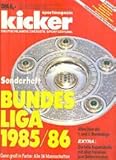  Kicker Sportmagazin Sonderheft Bundesliga 1985/1986