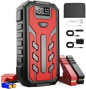 JUMP STARTER AVVIATORE DI EMERGENZA PROFESSIONALE PER AUTO FURGONE E MOTO 600A