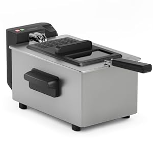 Tristar Fritteuse, 3 Liter, Cool Zone Technologie, Verstellbarer Thermostat bis 190°C, Spülmaschinenfeste Teile, Sichtfenster, Kabelaufbewahrung, Überhitzungsschutz, Kompaktes Design, FR-9327