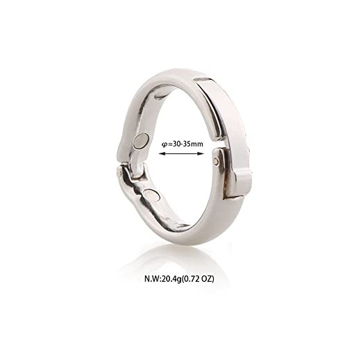 RianGor Anello Cuore da Uomo in Acciaio