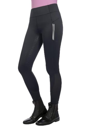 Leggings HKM Harbour Island mujer mallas de equitación con asiento completo silicona