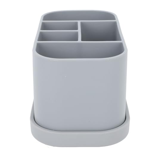Support brosse à dents silicone multifonction au design épuré pour comptoir - 5
