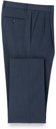 Paul Fredrick Mens Comfort Stretch Travel Pleated Pants