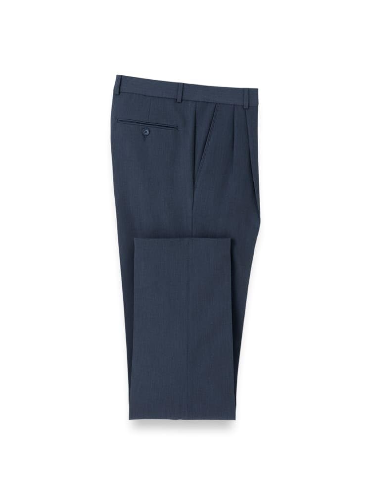 Paul Fredrick Men's Comfort Stretch Travel Pleated Pants