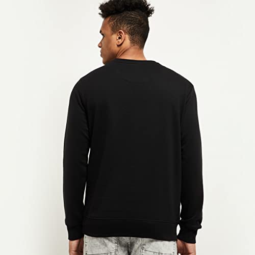 Image of Max Men Solid Crew Neck Cotton Sweatshirt