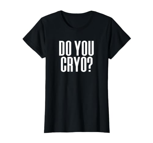 Cryo? Ice Bath Cold Therapy Cryotherapy T-Shirt, Women, Black, Large