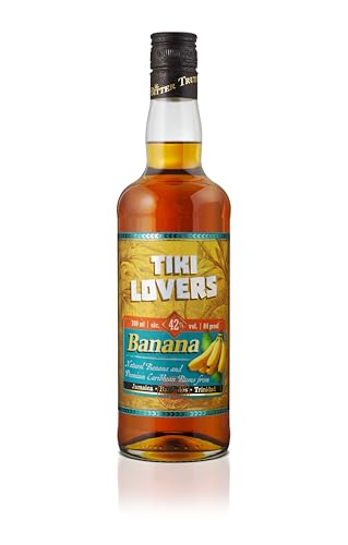 Tiki Lovers I Banana I 700 ml Flasche I 42% Volume I Premium Caribbean Banana Rum