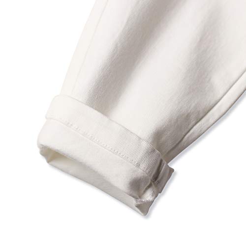 Boys Adjustable Waist Chino Pant Little Boys Cotton Uniform Pull-On Pants for Spring Autumn4