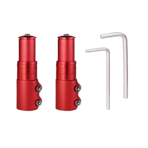 Barra elevadora de manillar de ciclismo de 28 6 mm que ofrece un control mejorado durante aventuras todoterreno (rojo)