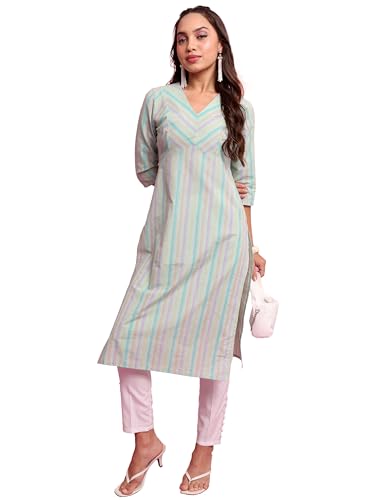 Image of Vishudh Women's Kurta | Regular Fit | Trendy Ethnic Top for Everyday Comfort
