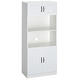 Produktdaten: Gesamtmaße: 70B x 40T x 170H cm, Gewichtskapazität: 60kg(Insgesamt), 10kg(Pro Regal). Montage erforderlich mit verstellbarem Scharnier, um zwei Türen zueinander auszurichten BITTE BEACHTEN SIE: Dieser Artikel wird in separaten Kartons versandt und geliefert, die Lieferzeiten können je nach Karton variieren. Box Menge: 2