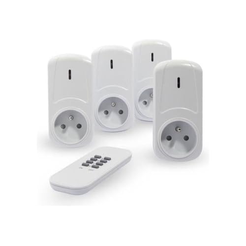 CHACON Set de 4 Prises on/Off + télécommande