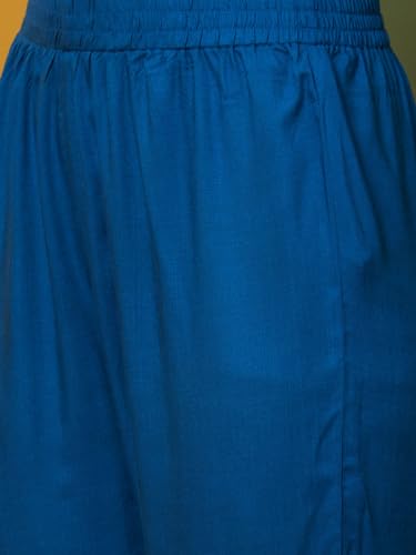 Image of Globus Women Kurta Set (3640913001 Blue S)
