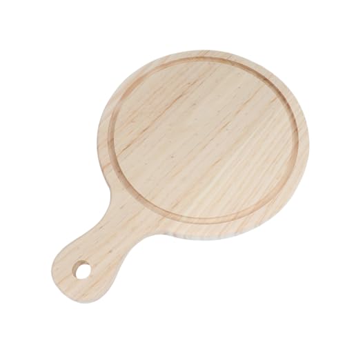 ABOOFAN Natural Wooden Pizza Peel Paddle Non Stick Charcuterie Board for Baking Homemade Pizza Bread for Home Restaurant Use