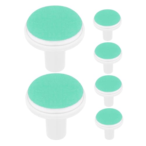 PartyKindom Electric Nail Trimmer Heads 6 Pack Baby Nail Grinder Pads Green Replacement for Electric Nail File Toddler Nail Care Safe for Boys and Girls Over 1 Year