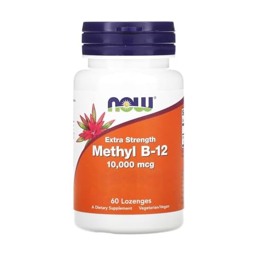 Metil B-12 Now Foods 10000mcg Força Extra 60past Importado