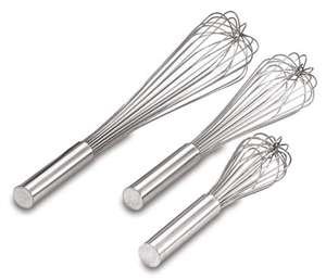 Royal Industries Piano Whip, Stainless Steel, 14'', Silver