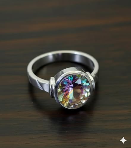 Image of 55Carat Choose Your Color Natural Gemstone Sterling Silver Statement Rings Oval Shape Handmade Sizes 5-12