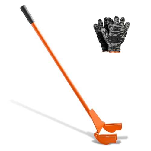 VEVOR Pallet Buster Too with 45 Carbon Steel Handle Heavy Duty Wrecking Pry Bar Articulating Head Deck Board Removal Tool for Non-Damaging Wooden Pallet & Deck Removal