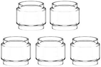 Qingtian-ceg 5PCS Tubo de Burbuja de Cristal en Forma for GEEKVAPE Aegis Leyenda/Ajuste for Aegis X/Ajuste for Aegis Solo/Aegis Mini con Cerberus Sub Ohm Tanque de 5,5 ml